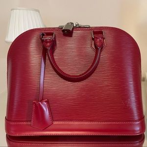 Louis Vuitton Alma Epi Leather PM Red